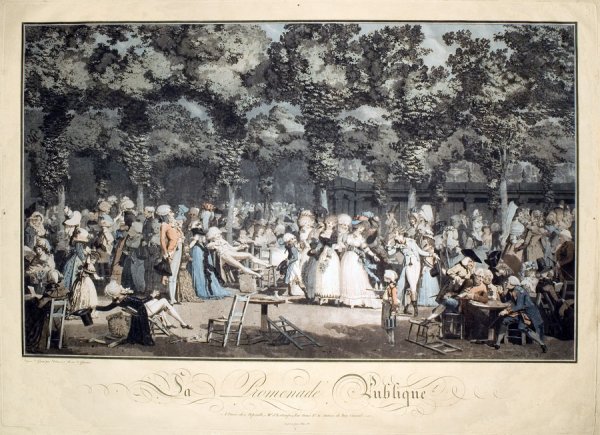 La Promenade Publique by Philibert-Louis Debucourt