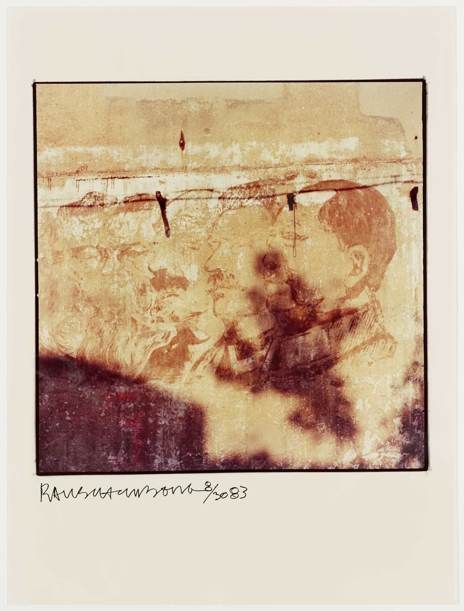 Profiles On Wall by Robert Rauschenberg