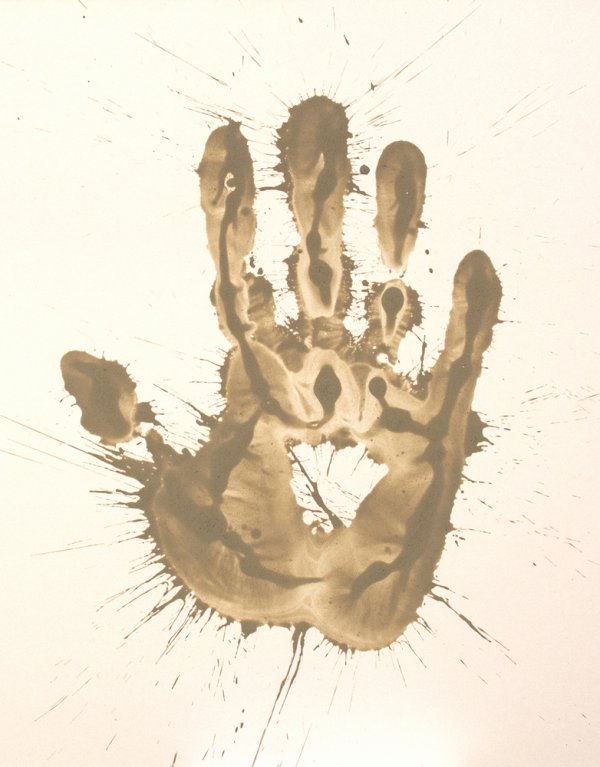 Mud Hand by Richard Long