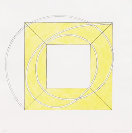 Framed Square With Open Center A by Robert Mangold