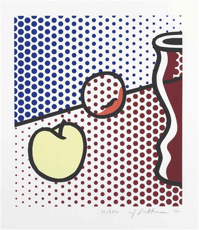 Still Life With Red Jar by Roy Lichtenstein