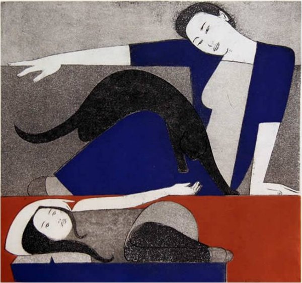 Blue Robe, The by Will Barnet