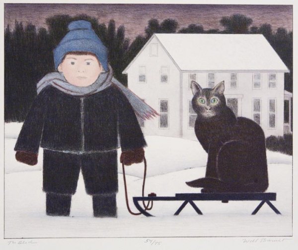 The Sled by Will Barnet