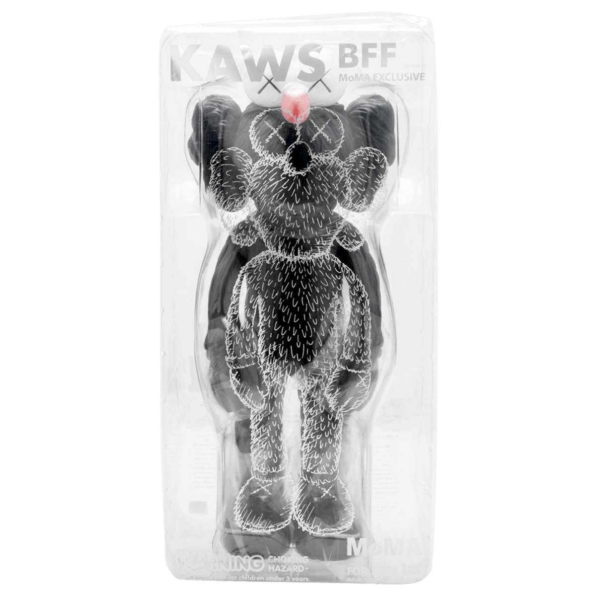 kaws bff black plush