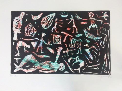 Untitled (black Figures Ii) by A.R. Penck