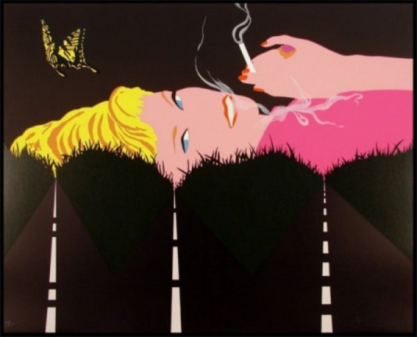 Smoking Blond by Allan D'Arcangelo