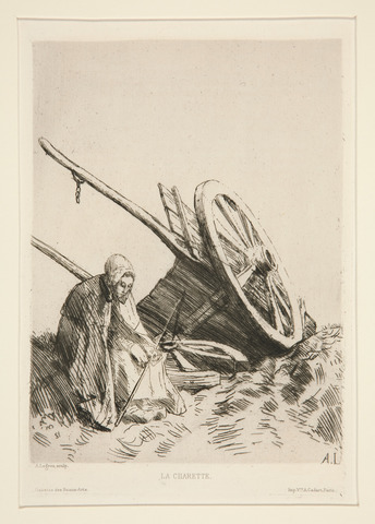 La Charrette Brisée by Alphonse Legros