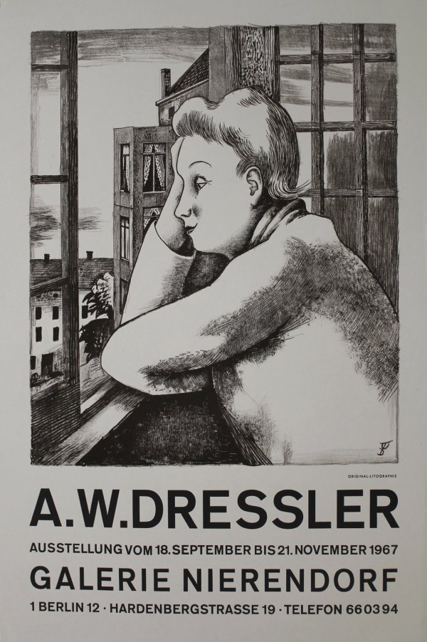 Frau Am Fenster by August Wilhelm Dressler