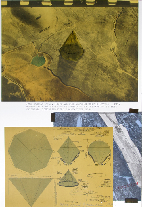 Cage Screen Test by Dennis Oppenheim