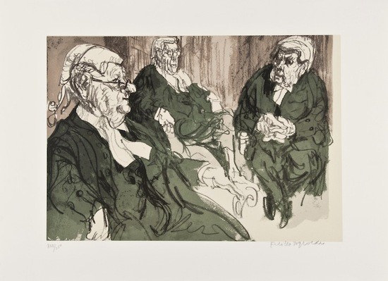 Three Judges by Feliks Topolski