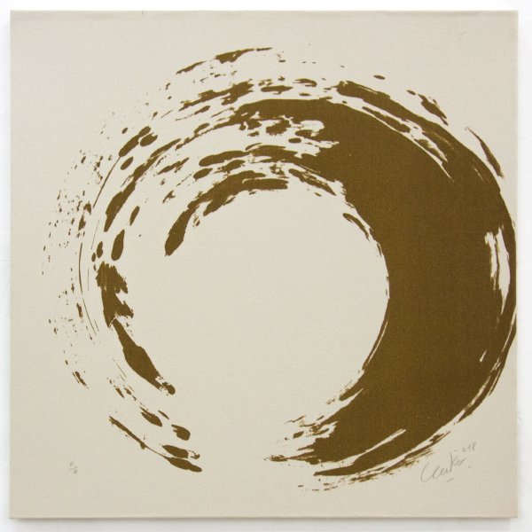 Ouroboros (natural Sand) #8 by Gunther Uecker