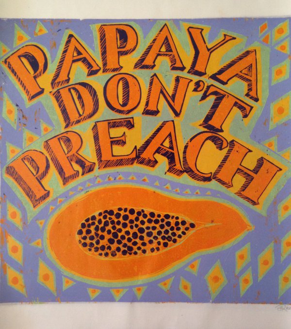 Papaya Don’t Preach, Lilac by Isabel Rock