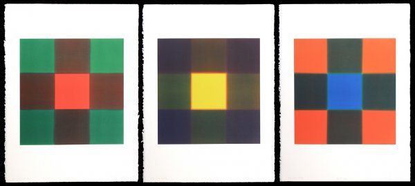 One Series (red One, Yellow One, Blue One) by James Stroud