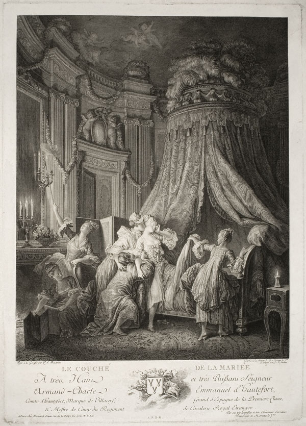 Le Couché (sic) De La Mariée by Pierre Louis Moreau