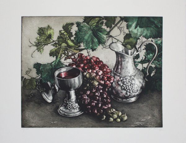 Stilleben Mit Wein / Still Life With Wine by Jens Rusch