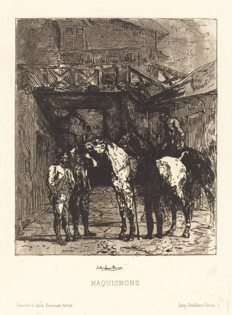 Maquignons / Horse Dealers by John Lewis-Brown