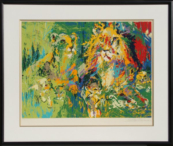 Lion Family by LeRoy Neiman