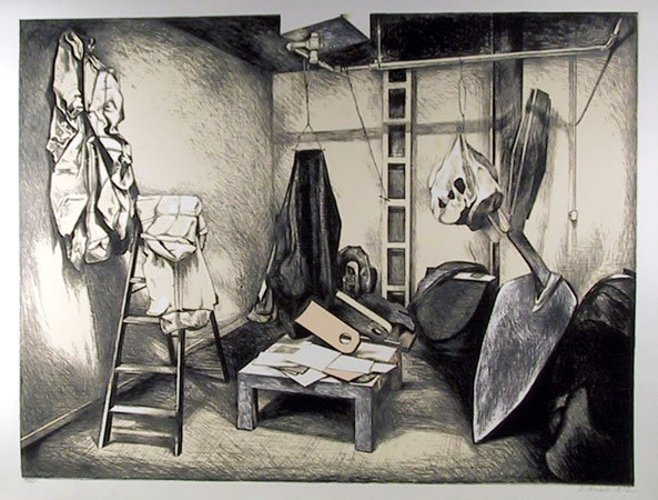 Oldenburg’s Studio by Lowell Nesbitt