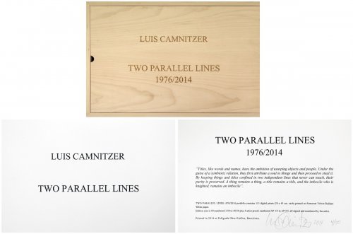 Two Parallel Lines by Luis Camnitzer