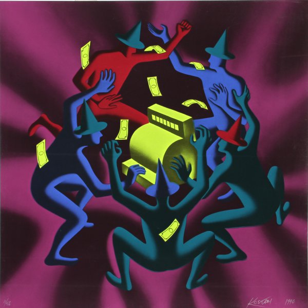 Cash Dance by Mark Kostabi