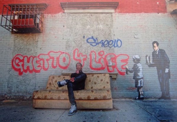 Banksy’s Ghetto 4 Life by Martha Cooper