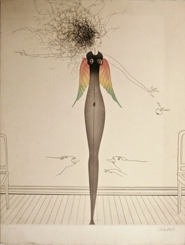 Tangled Hair by Paul Wunderlich