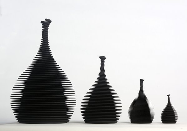 4 Black Objects by Ron Arad