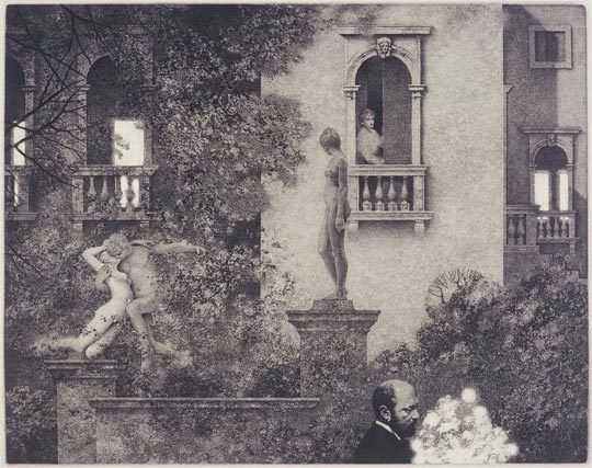 Garden With Henry by Peter Milton