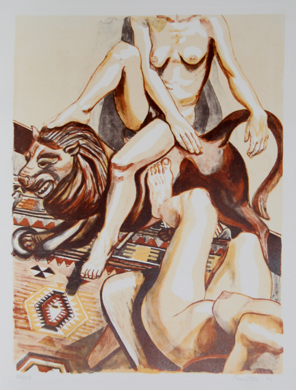 Two Nude Women by Philip Pearlstein