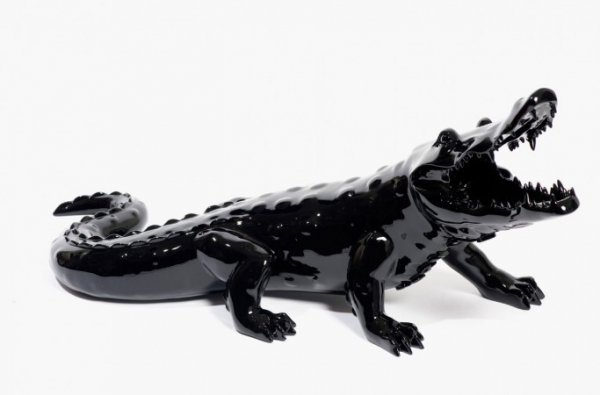 Born Wild Crocodile (black) by Richard Orlinski