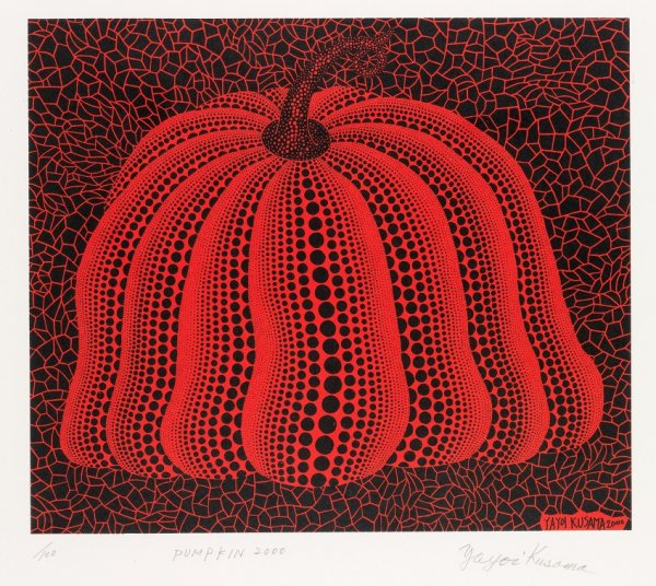 Pumpkin 2000 (red) by Yayoi Kusama