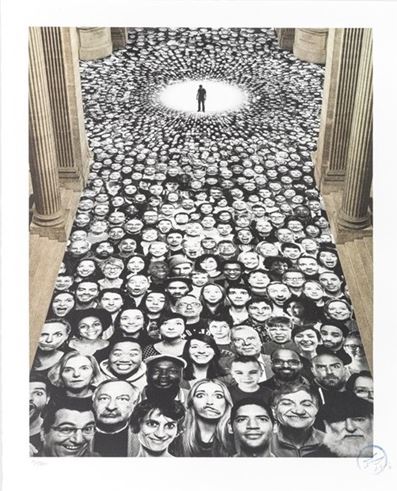 Inside Out, Au Pantheon, Nef, Paris, France by JR