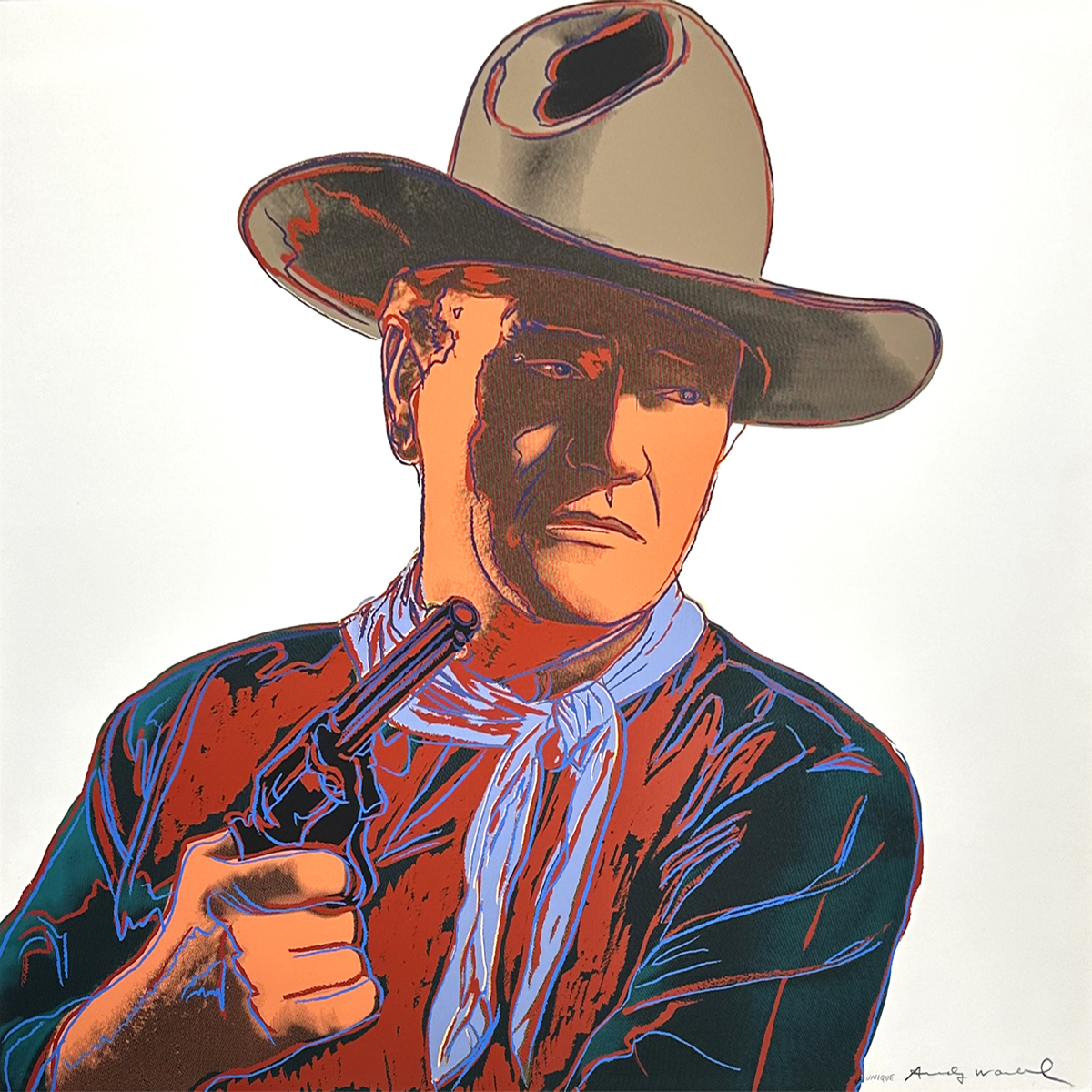 John Wayne [unique] (fs Ii.377) by Andy Warhol