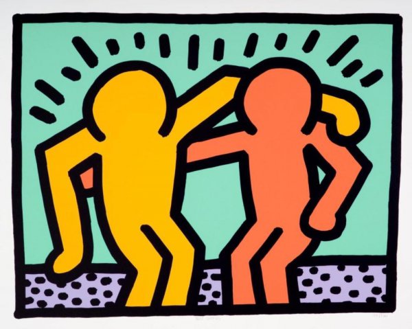 Best Buddies by Keith Haring