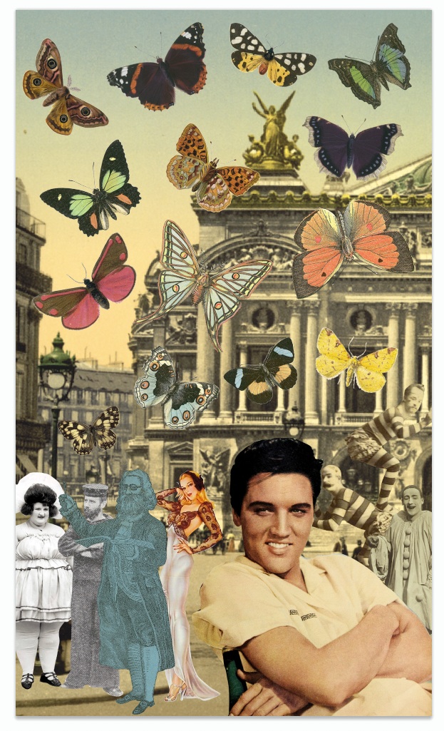 Elvis In Paris by Peter Blake