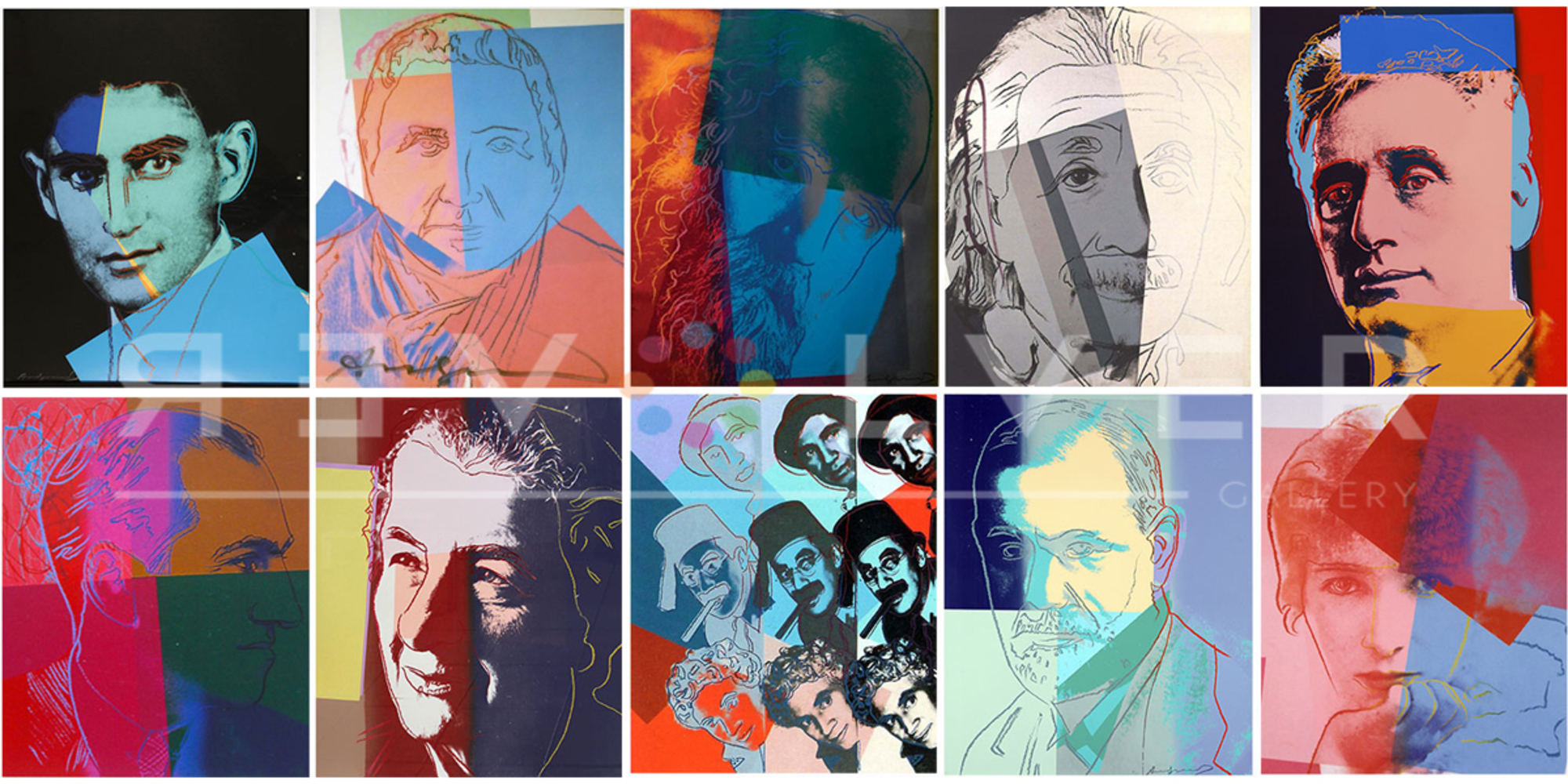 Ten Portraits Of Jews Of The 20th Century by Andy Warhol