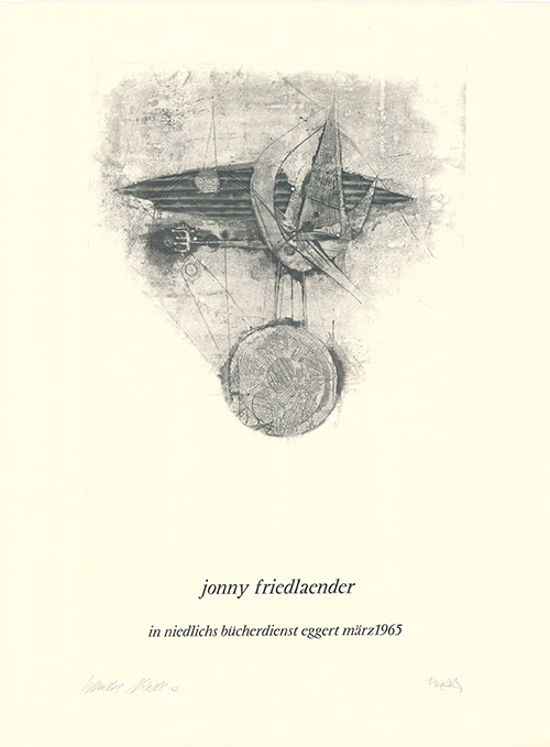 Jonny Friedlaender In Niedlichs…. by Johnny Friedlaender