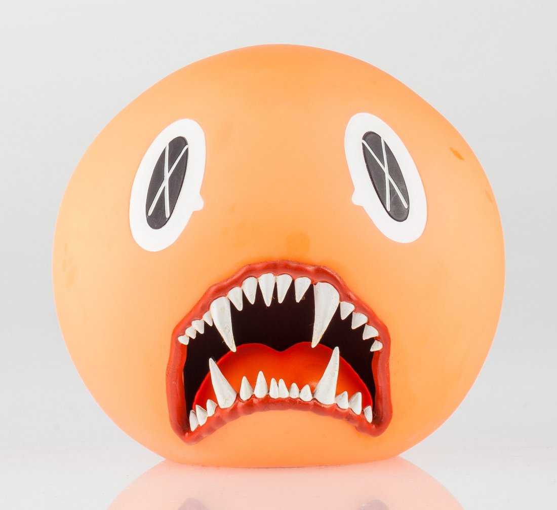 Cat Teeth Bank (orange) by KAWS