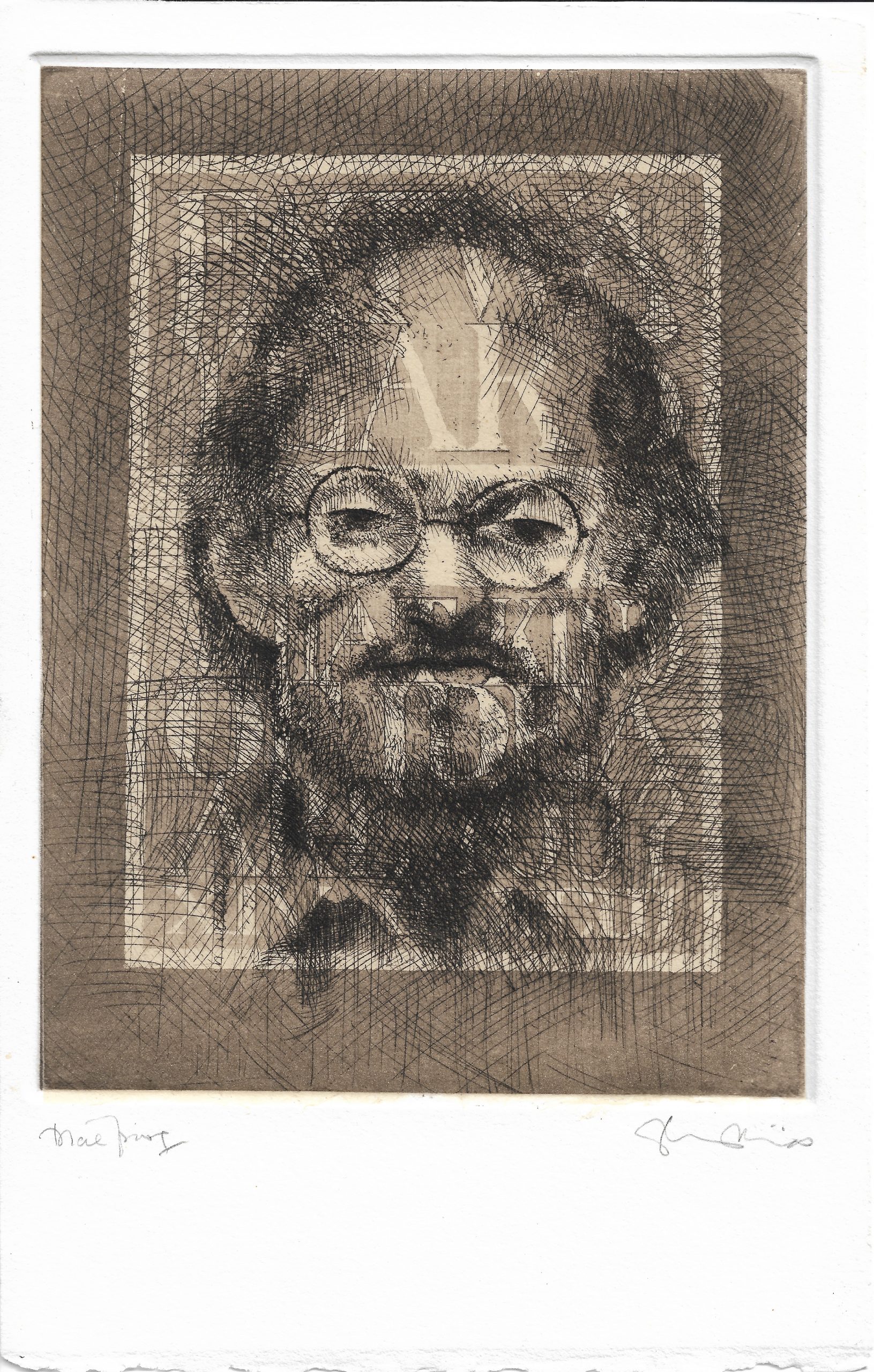 Salman Rushdie by Tom Phillips