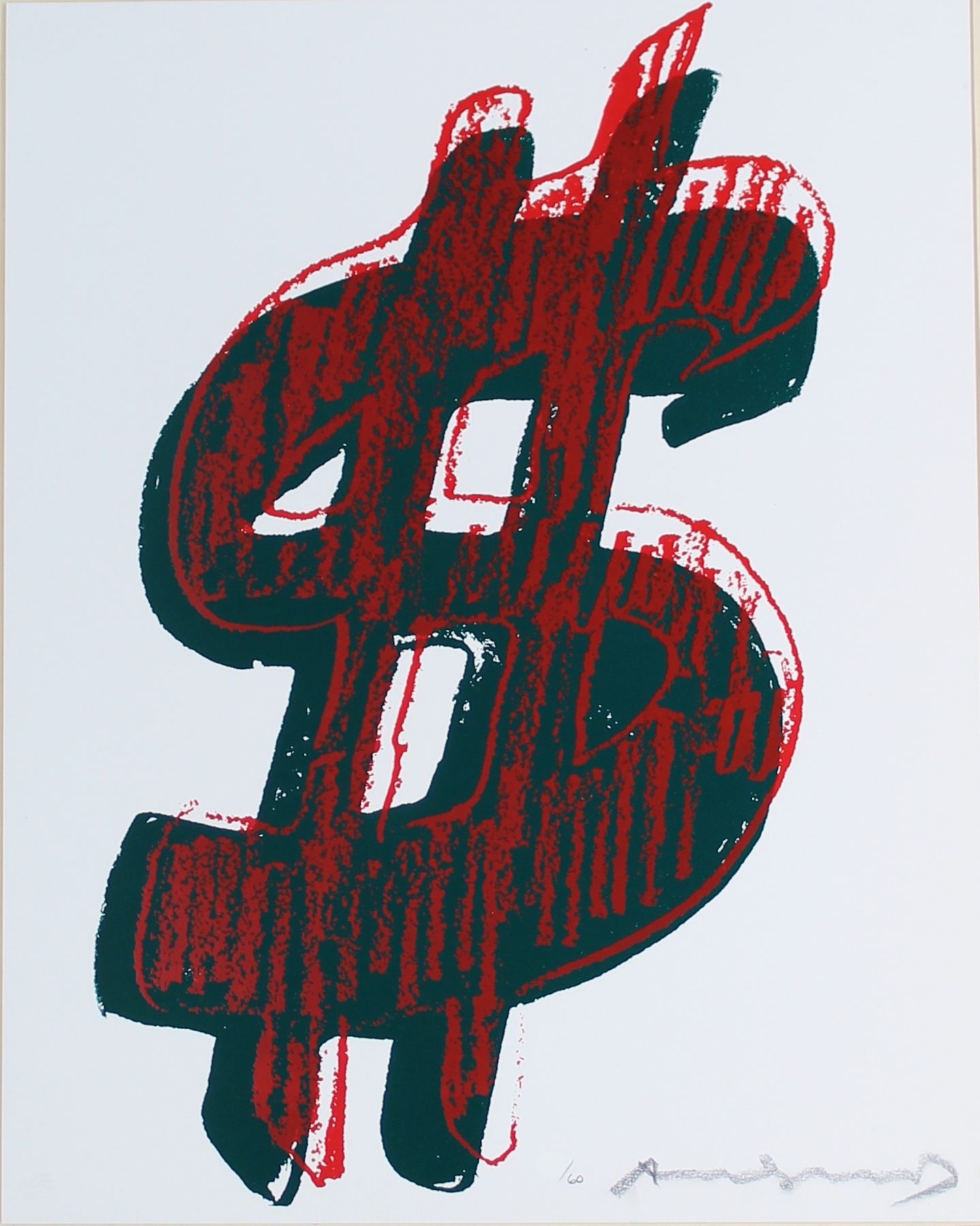 Dollar Sign, Red (fs Ii.278) by Andy Warhol