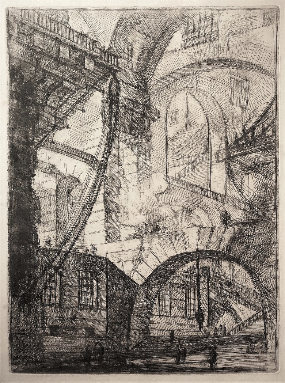 The Smoking Fire – 1st State by Giovanni Battista Piranesi