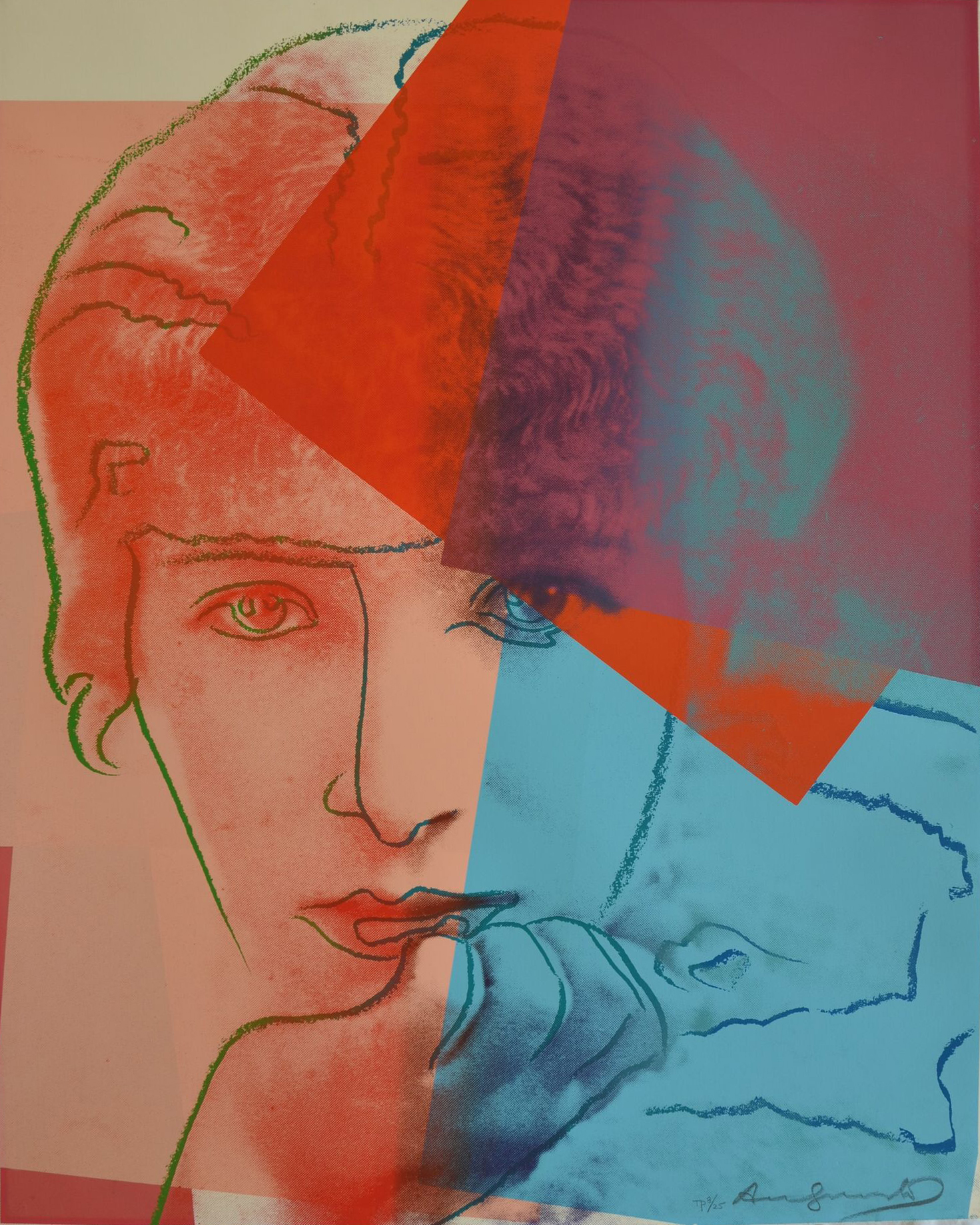 Sarah Bernhardt Tp by Andy Warhol