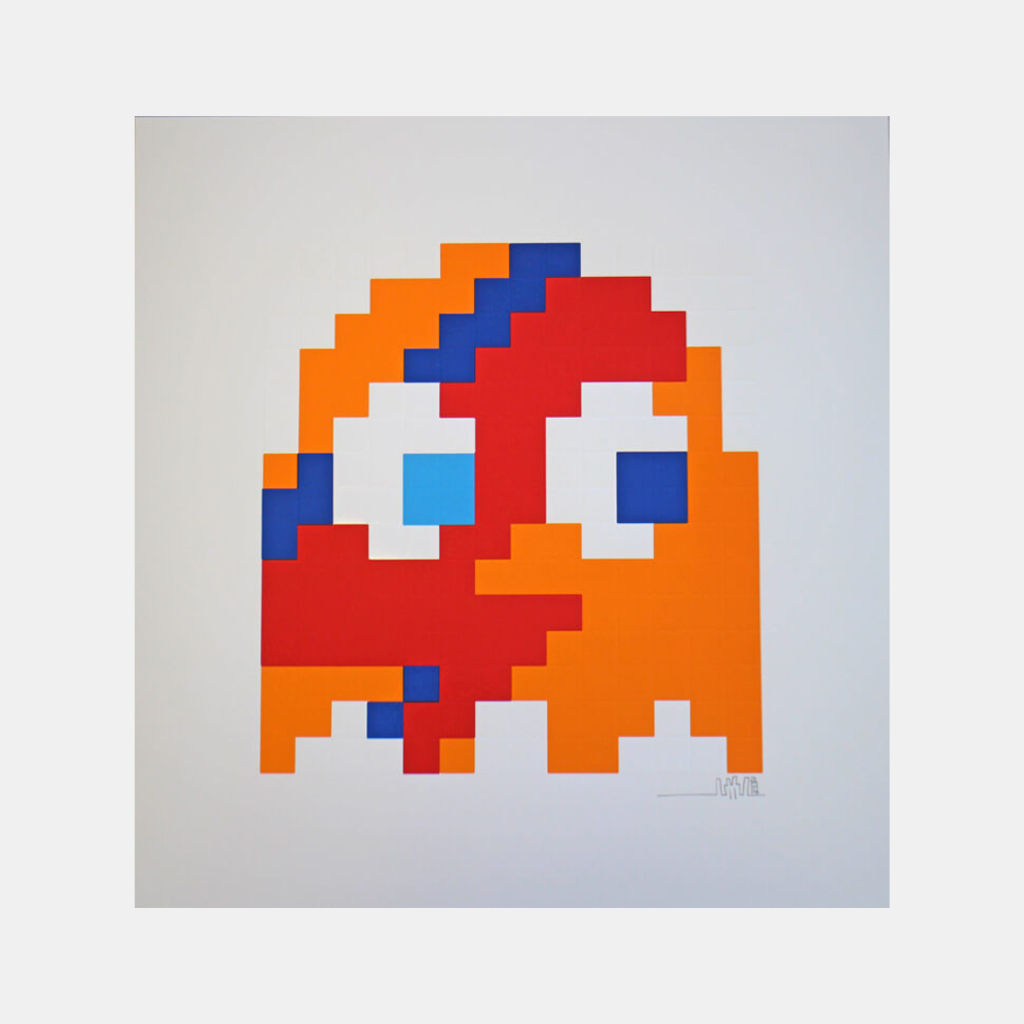 Aladdin Sane Clyde (Orange) by Invader