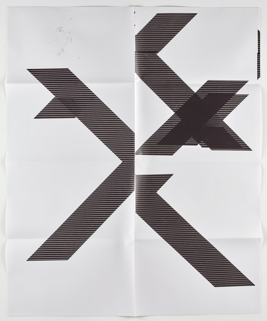 X Poster (untitled, 2007, Wg1210), 2018 by Wade Guyton