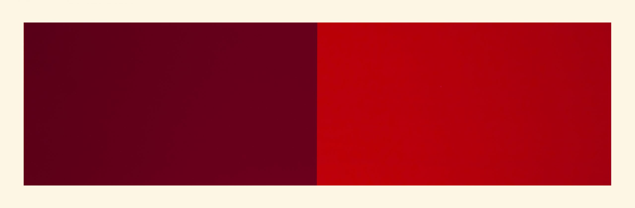 Rivers And Mountains/6,  Red/vermillion by Rupert Deese