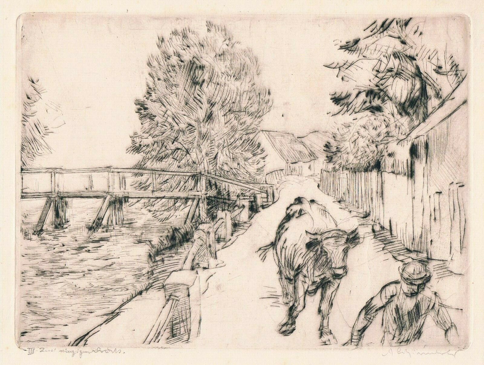 Strasse In Ottershausen by Adolf Schinnerer