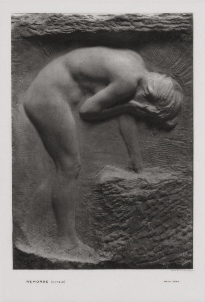 Remorse (bas Relief) by Gutzon Borglum