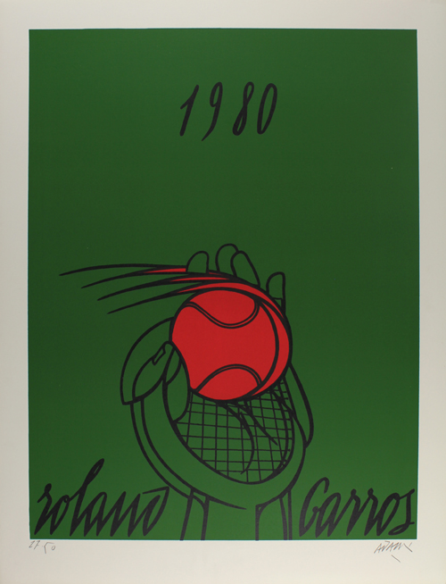 Roland Garros (vert) by Valerio Adami