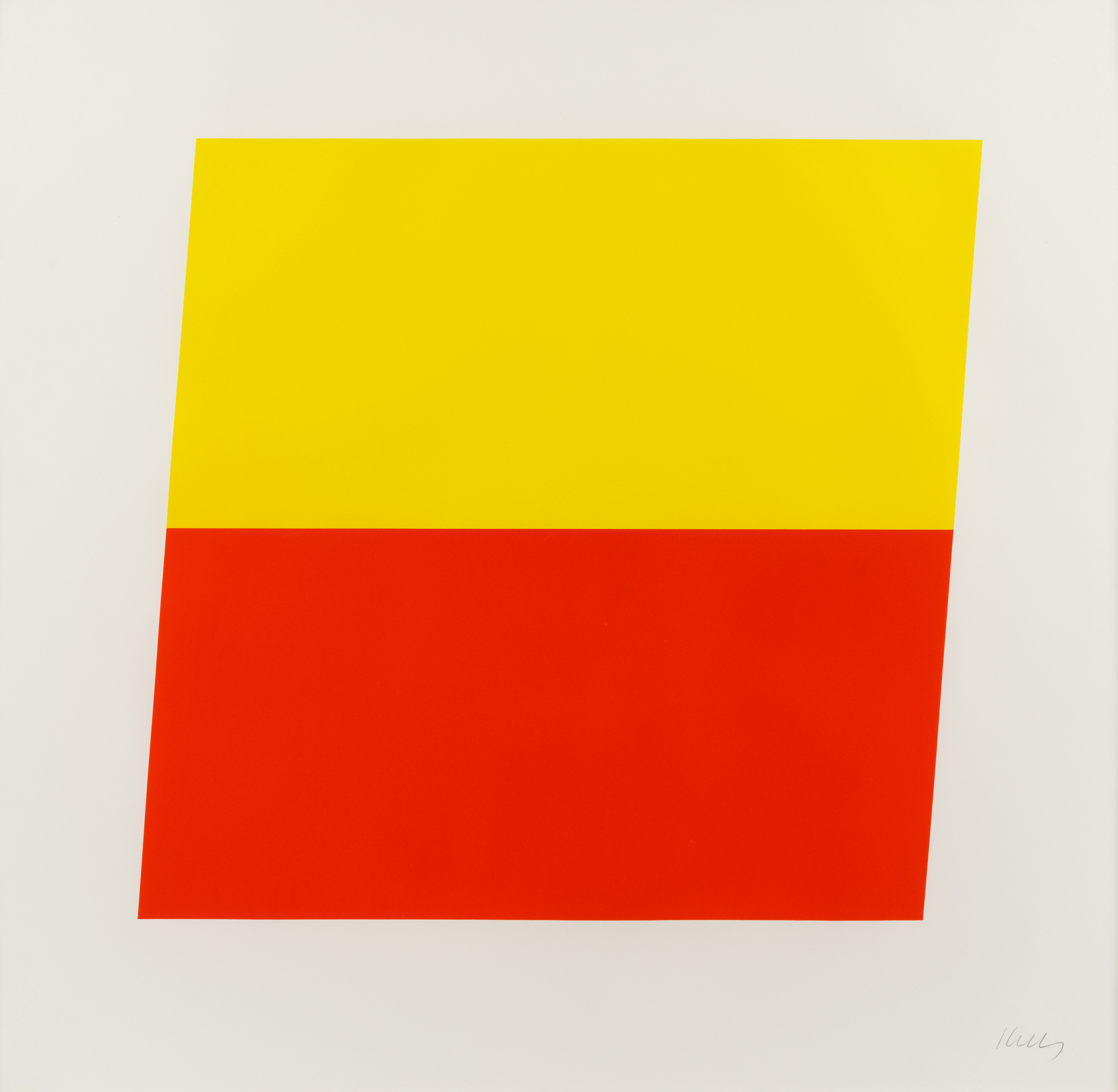 Yellow Red-Orange by Ellsworth Kelly