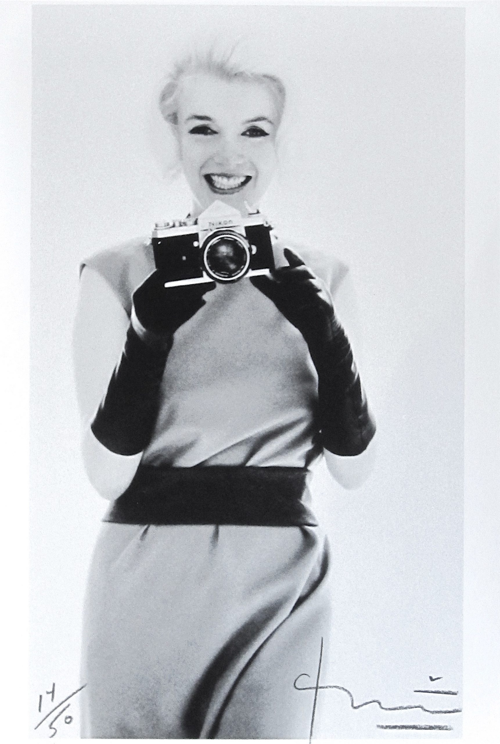 Marilyn With Nikon by Bert Stern